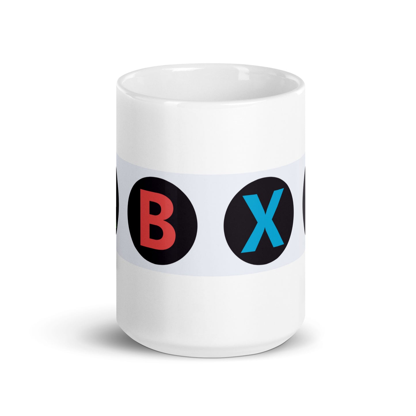 White Glossy Mug | Game Controller ABXY