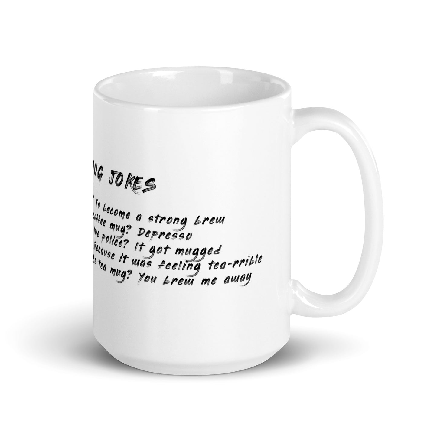 White Glossy Mug | 'RUBBISH MUG JOKES'